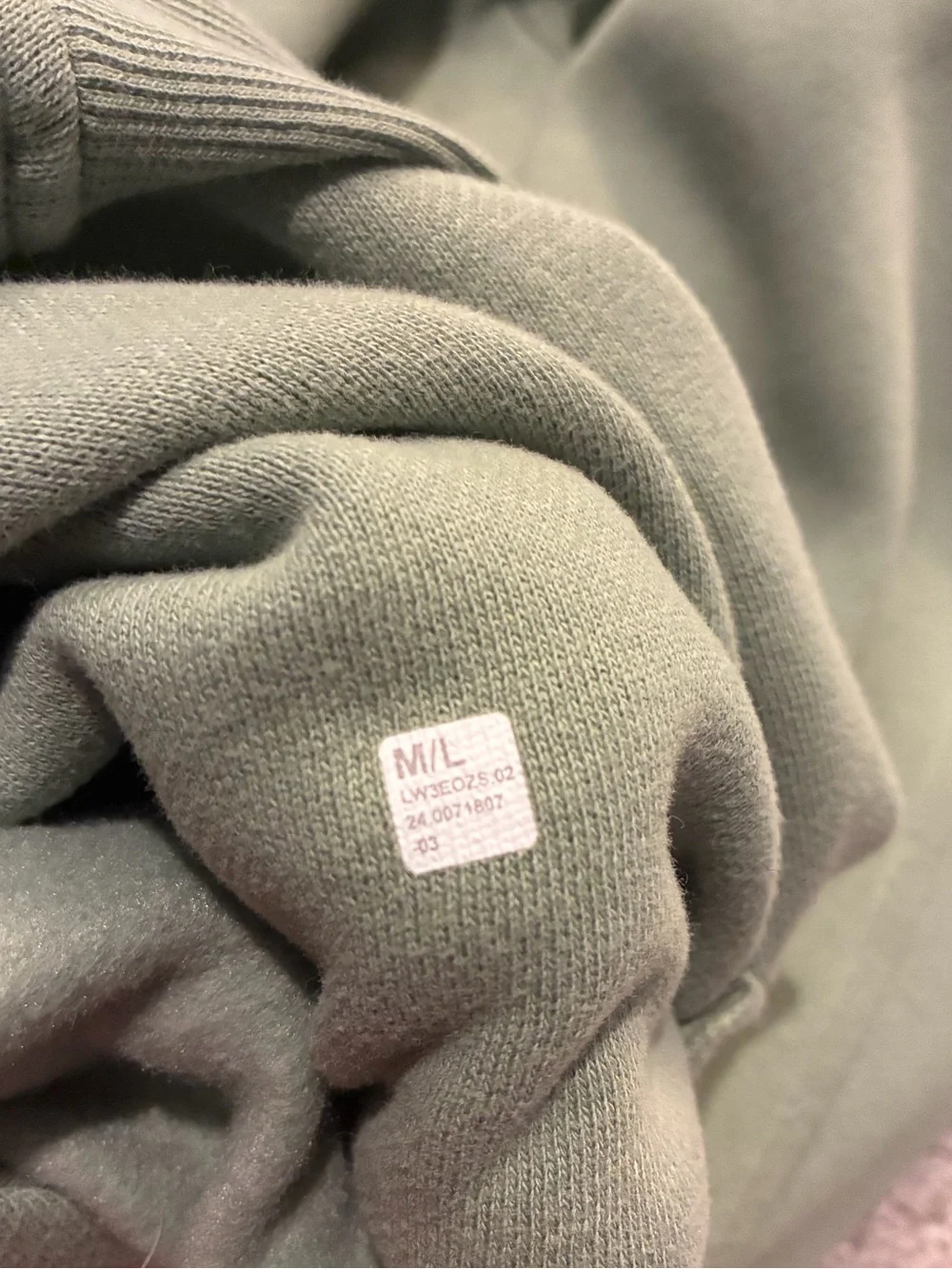 Scuba oversized full zip - light green - M/L